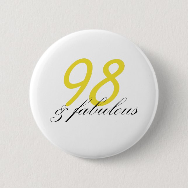 98 & Fabulous Button (Vorderseite)
