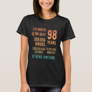 98. Geburtstag Männer Frauen Lustig 98 Jahre alt T-Shirt