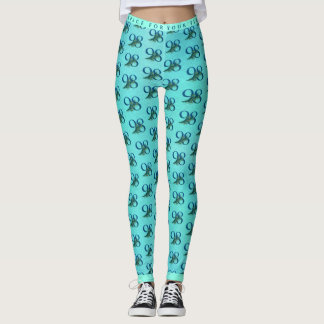 98. Geburtstag Pfauenfedern Leggings