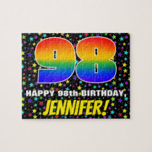 98. Geburtstag — Spaß, farbenfrohe Sternenweltenmu