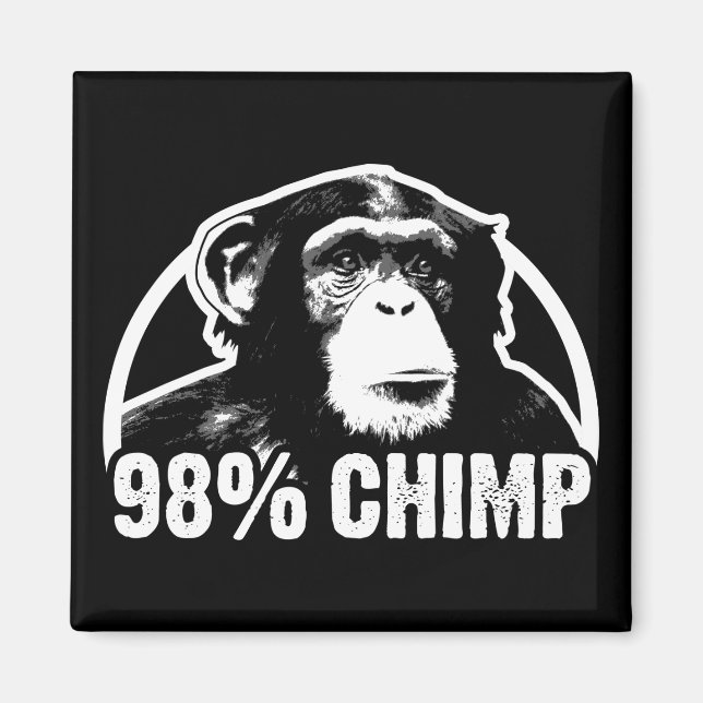 98 Prozent Chimp Magnet (Vorne)