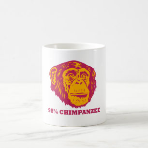 98% Schimpanse Kaffeetasse