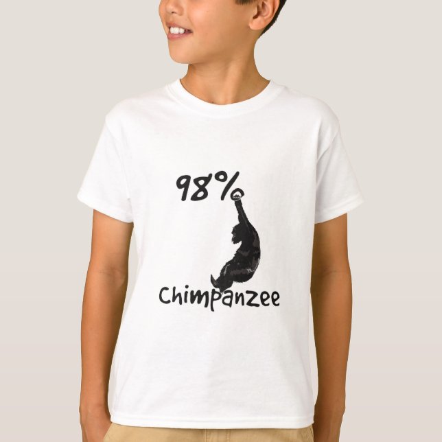 98 % Schimpanse T-Shirt (Vorderseite)