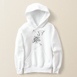 98 Schwarz-Weiß-Abstrakt-Tribal-Tattoo-Kunst Hoodie