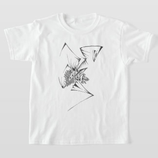 98 Schwarz-Weiß-Abstraktes Stammes-Tattoo-Kunstwer T-Shirt