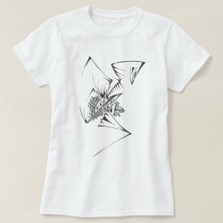98 Schwarz-Weiß-Abstraktes Stammes-Tattoo-Kunstwer T-Shirt
