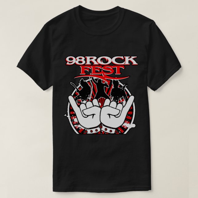 98ROCK Tampa Bay_s Rock Station T-Shirt (Design vorne)