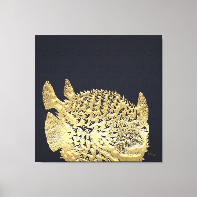 999.9: Puffer fish Leinwanddruck (Vorderseite)