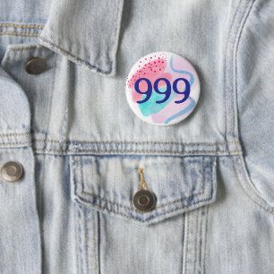 999 Angel Number Spiritual Rebirth Manifestation Button