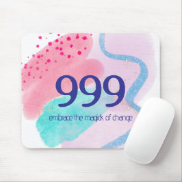 999 Angel Number Spiritual Rebirth Manifestation Mousepad