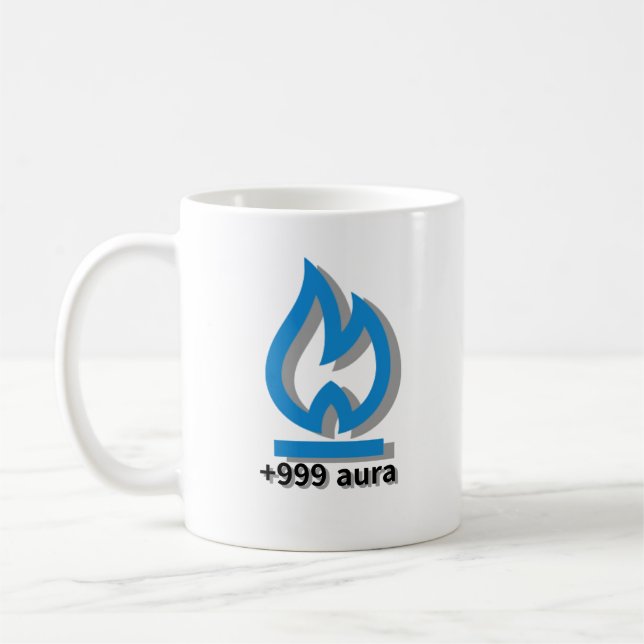 +999 Aura-Rollen Meme-Kaffee, Hot-Schokolade-Tasse Kaffeetasse (Links)