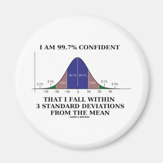 99,7% innerhalb von 3 Standardabweichungen Gemein Magnet