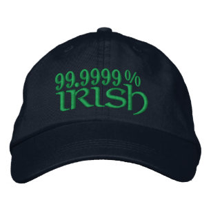 99,999% IRISH BESTICKTE KAPPE