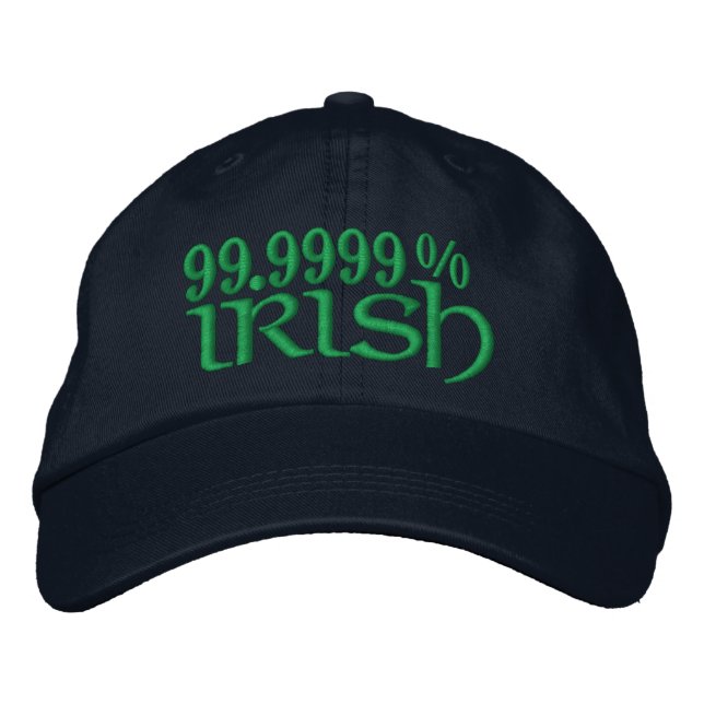 99,999% IRISH BESTICKTE KAPPE (Vorderseite)