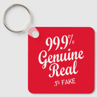 99,9% Echt 0,1% Falsch Schlüsselanhänger