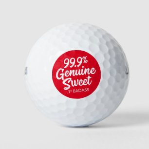 99,9% Echt Süße 1,1% Badass Gold Balls Golfball