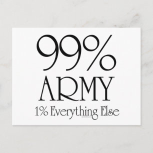 99% Armee Postkarte