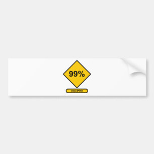 99 % besetzt autoaufkleber