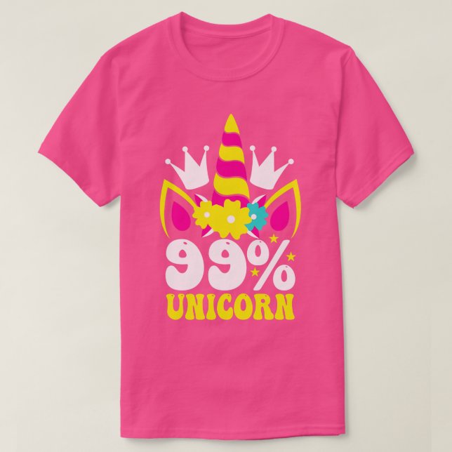 99 Einhorn T-Shirt (Design vorne)