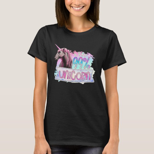 99 Einhorn T-Shirt (Vorderseite)