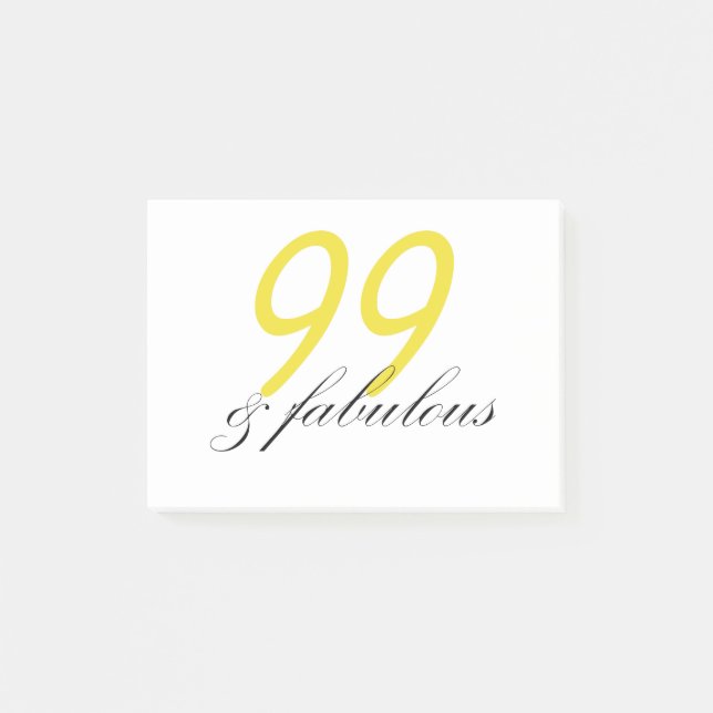 99 & Fabulous Post-it Klebezettel (Vorderseite)