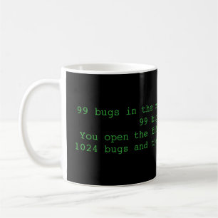 99 Fehler im Code, lustige Programmierer-Tasse Tasse