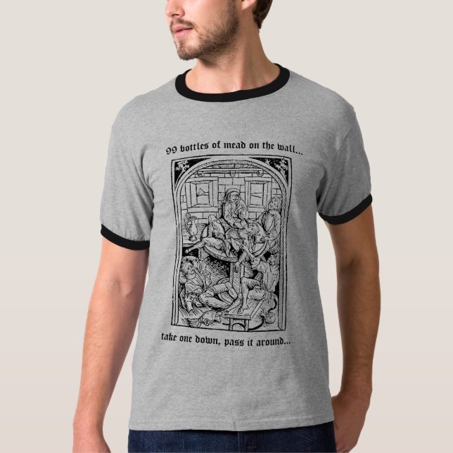 99 Flaschen des Mets auf dem Wandt-shirt T-Shirt (Vorderseite)