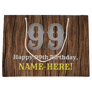 99. Geburtstag: Inspirierter Country Western Look, Große Geschenktüte