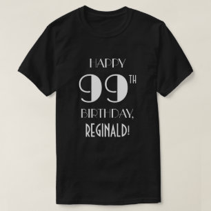 99. Geburtstagsparty - Art Déco Inspiriert Look S T-Shirt