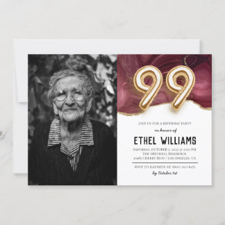 99. Geburtstagsparty Einladung