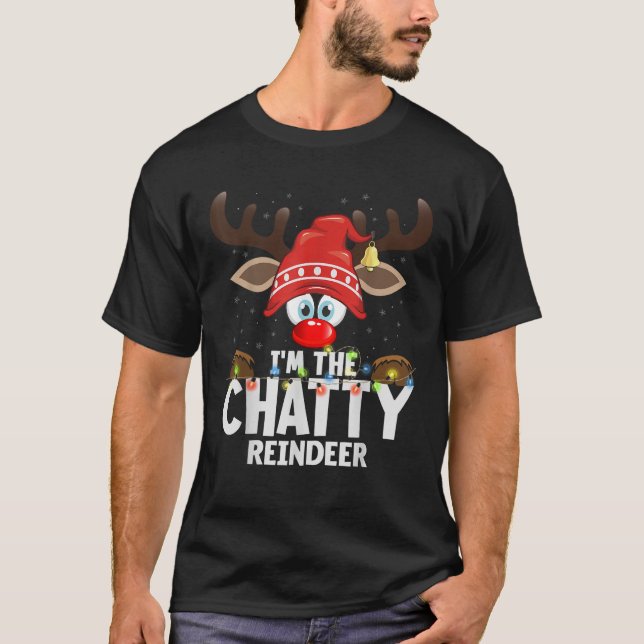 99 Gifts Matching Christmas Reindeer  Unisex Adult T-Shirt (Vorderseite)