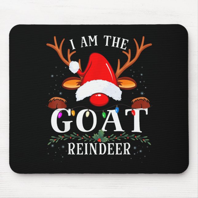 99 I Am The Goat Reindeer Christmas Family Uni-adu Mousepad (Vorne)