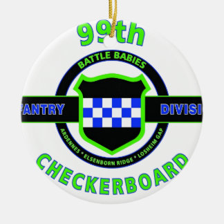 99. INFANTERIEDIVISION-"SCHACHBRETT-" ABTEILUNG KERAMIKORNAMENT