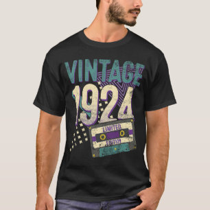 99 Jahre Vintag 1924 99. Geburtstag T-Shirt