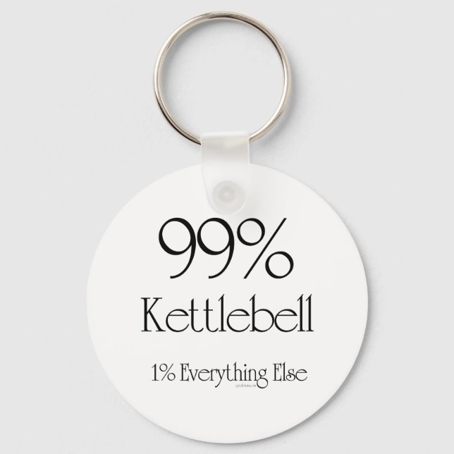99 % Kettlebell Schlüsselanhänger (Vorderseite)