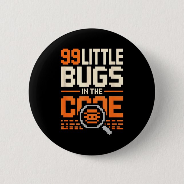 99 kleine Fehler im Code lustiger Programmierer Sp Button (Vorderseite)