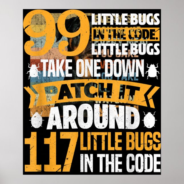 99 kleine Fehler im Code-Pfad es 117 Bugs-Programm Poster (Vorne)