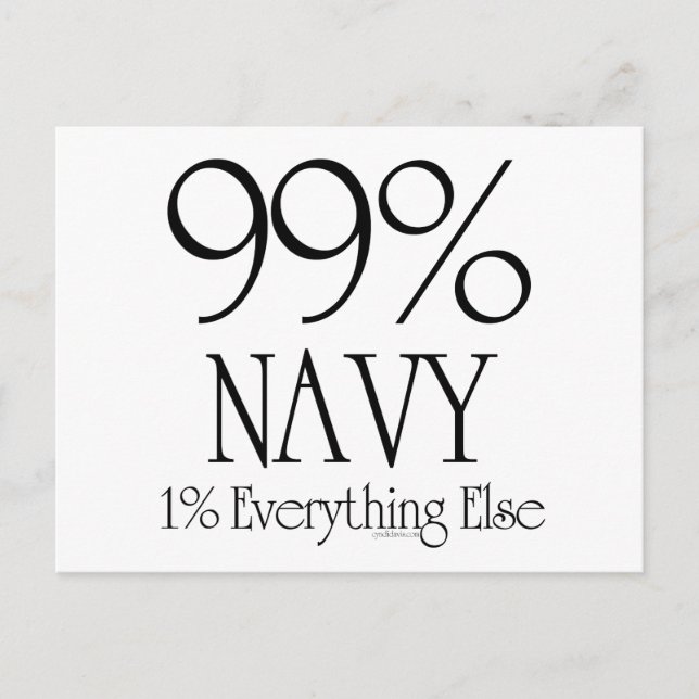 99 % Marine Postkarte (Vorderseite)