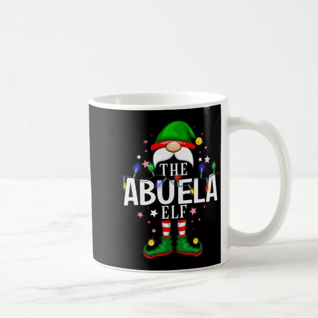 99 Matching Christmas Elf Family Pjs - Abuela Elf  Kaffeetasse (Rechts)