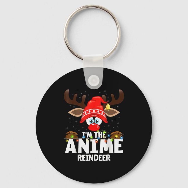 99 Matching Christmas Reindeer Anime - Uni-adults, Schlüsselanhänger (Vorderseite)