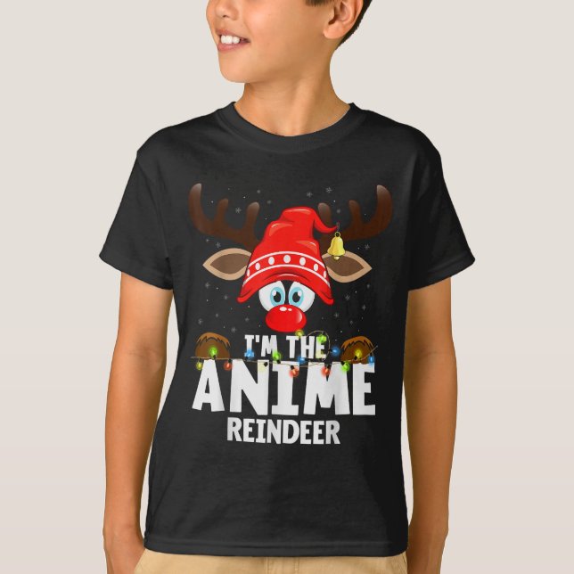 99 Matching Christmas Reindeer Anime - Uni-adults, T-Shirt (Vorderseite)