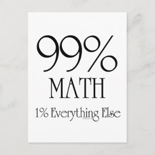 99% Mathematik Postkarte