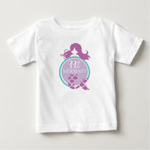 99% Meerjungfrau Baby T-shirt