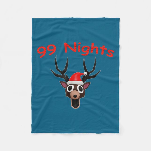99 Nights Christmas Deer Gamer Fan Merch  Fleecedecke (Vorderseite)