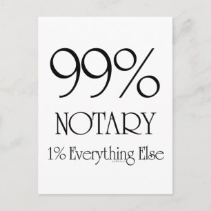 99% Notar Postkarte