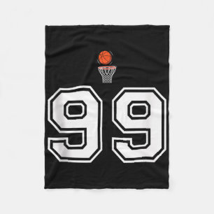 99 Number Basketball Style Vintage Weiße Tanktop  Fleecedecke