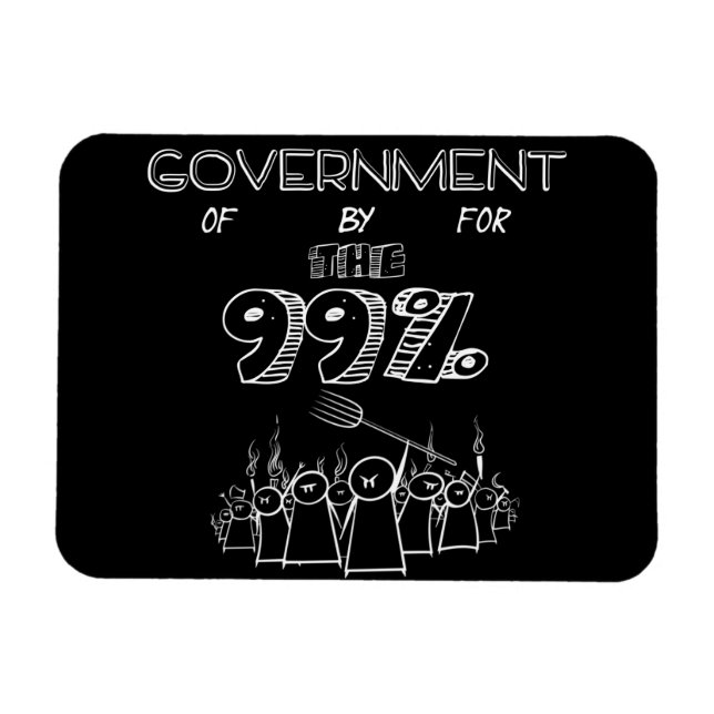99 % Occupy Wall Street Magnet (Horizontal)