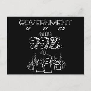 99 % Occupy Wall Street Postkarte