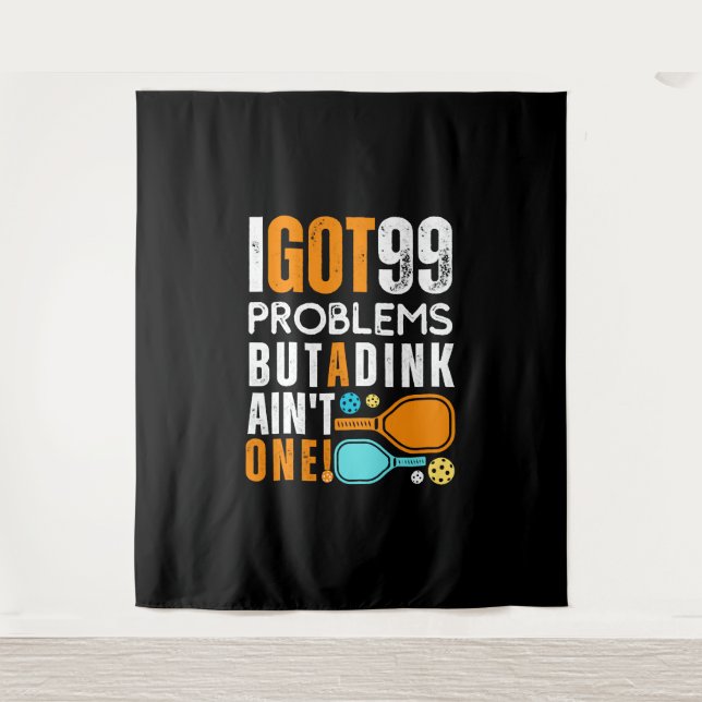 99 Probleme, aber ein Rückgang ist nicht eins Wandteppich (Vorderseite)