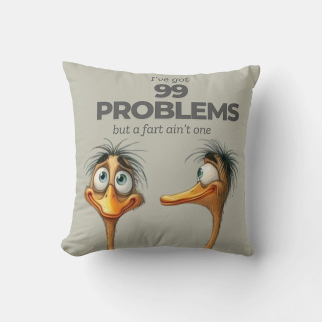 99 Probleme Pillow - Erholung mit Sass Kissen (Vorderseite)